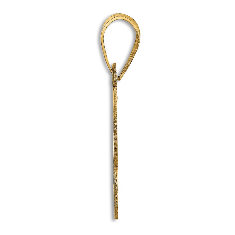 Main Image 2 of Initial B Charm 14K Yellow Gold 18"
