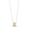 Thumbnail Image 2 of Diamond Disc Necklace 1/20 ct tw Round 14K Yellow Gold 13"
