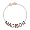 Thumbnail Image 1 of Juliette Maison Black Diamond Station Name Bracelet 2 ct tw Round 10K Rose Gold