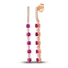 Thumbnail Image 1 of Le Vian Natural Ruby Earrings 1/4 ct tw Diamonds 14K Strawberry Gold