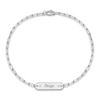 Thumbnail Image 1 of Personalized ID Bracelet Diamond Accents Sterling Silver 7.5"