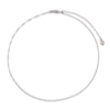 Thumbnail Image 1 of Solid Singapore Chain Necklace 14K White Gold 20" 1mm