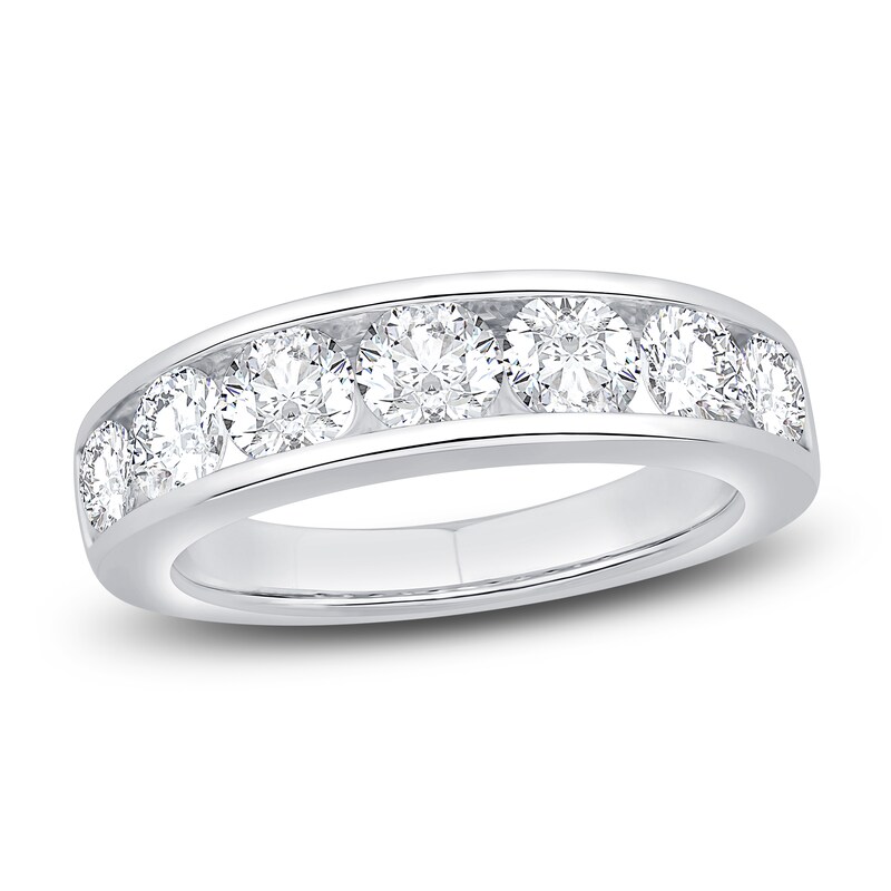 Main Image 1 of Lab-Grown Diamond Anniversary Band 2 ct tw Round 14K White Gold