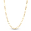 Thumbnail Image 1 of Men's Solid Figaro Chain Necklace 14K Yellow Gold 22" 6.0mm