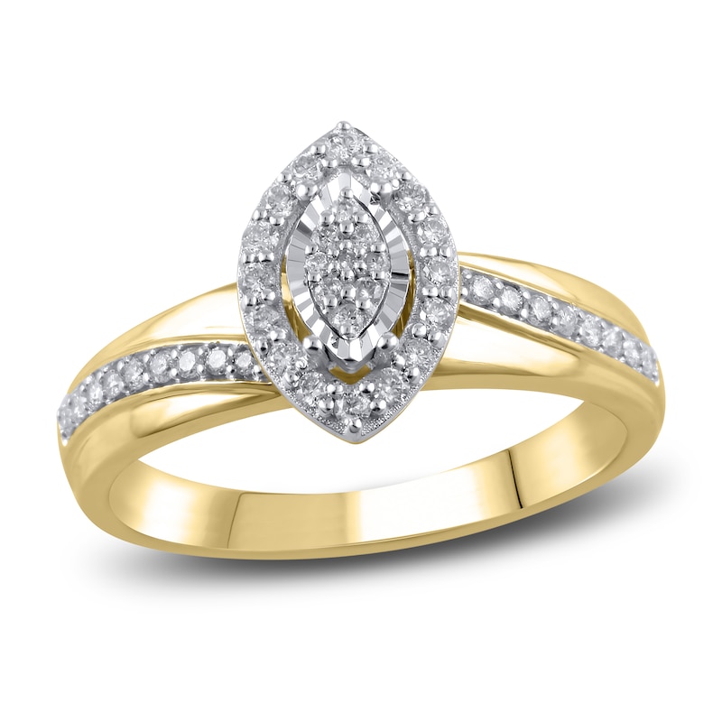 Main Image 1 of Diamond Promise Ring 1/4 ct tw Round 14K Yellow Gold
