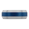 Thumbnail Image 2 of Men's Wedding Band Blue Ion-Plated Tungsten 8.0mm