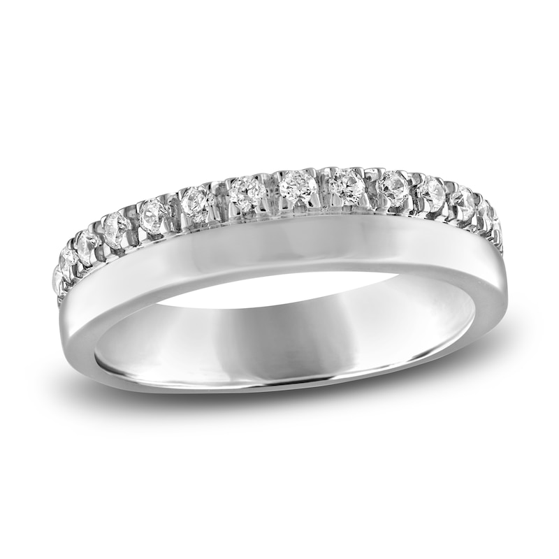 Main Image 1 of Diamond Wedding Band 1/3 ct tw 14K White Gold 4.8mm