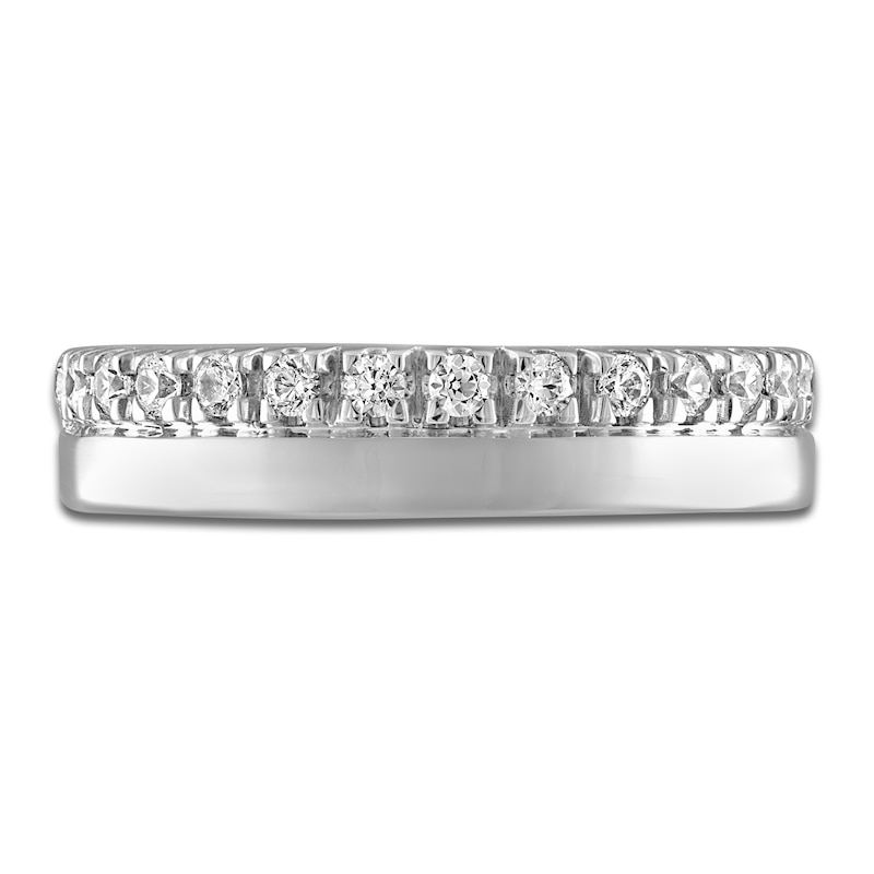 Diamond Wedding Band 1/3 ct tw 14K White Gold 4.8mm