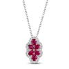 Thumbnail Image 0 of Le Vian Natural Ruby & Diamond Pendant Necklace 1/5 ct tw Platinum