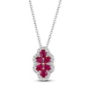 Thumbnail Image 1 of Le Vian Natural Ruby & Diamond Pendant Necklace 1/5 ct tw Platinum