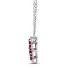 Thumbnail Image 2 of Le Vian Natural Ruby & Diamond Pendant Necklace 1/5 ct tw Platinum