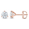Thumbnail Image 1 of Certified Round-Cut Diamond Solitaire Stud Earrings 3/4 ct tw 18K Rose Gold (SI2/I)