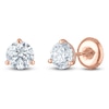 Thumbnail Image 2 of Certified Round-Cut Diamond Solitaire Stud Earrings 3/4 ct tw 18K Rose Gold (SI2/I)