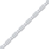 Thumbnail Image 2 of Baguette & Round-Cut Multi-Diamond Link Tennis Bracelet 14K White Gold 2-1/2 ct tw 14K White Gold 7"