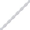 Thumbnail Image 3 of Baguette & Round-Cut Multi-Diamond Link Tennis Bracelet 14K White Gold 2-1/2 ct tw 14K White Gold 7"