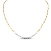 Thumbnail Image 1 of Matinee by A Link Diamond Abbracci Necklace 1 ct tw 18K Two-Tone Gold 17.25"