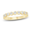 Thumbnail Image 1 of Certified Diamond Bezel Set Anniversary Ring 1/2 ct tw 14K Yellow Gold