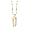 Thumbnail Image 2 of Shy Creation Baguette & Round-Cut Diamond Necklace 1/15 ct tw 14K Yellow Gold 18" SC55027170RD