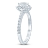 Thumbnail Image 2 of Brilliant Moments Pear-Shaped Diamond Starburst Halo Engagement Ring 3/4 ct tw 14K White Gold