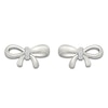 Thumbnail Image 3 of Diamond Bow Stud Earrings 1/20 ct tw Sterling Silver