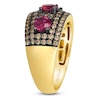 Thumbnail Image 3 of Le Vian Ruby Ring 7/8 ct tw Diamonds 14K Honey Gold