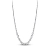 Thumbnail Image 1 of Blue Nile X Jared Diamond Graduated Tennis Necklace 3 ct tw 14K White Gold 22"