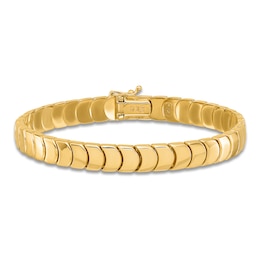 Blue Nile X Jared Curve Link Bracelet 14K Yellow Gold 7.5"
