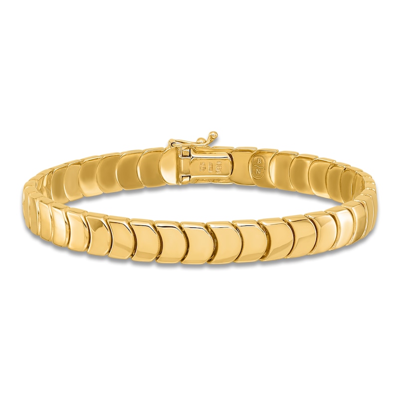 Main Image 1 of Blue Nile X Jared Curve Link Bracelet 14K Yellow Gold 7.5"