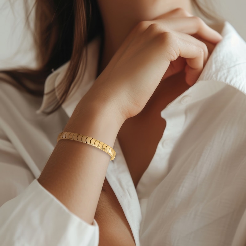 Main Image 3 of Blue Nile X Jared Curve Link Bracelet 14K Yellow Gold 7.5"