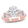 Thumbnail Image 1 of Oval-Cut Created By Jared Studio Lab-Created Diamond Engagement Ring 3-1/2 ct tw 14K Rose Gold