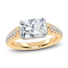 Radiant-Cut Created By Jared Studio Lab-Grown Diamond Engagement Ring 2-1/3 ct tw 14K Yellow Gold