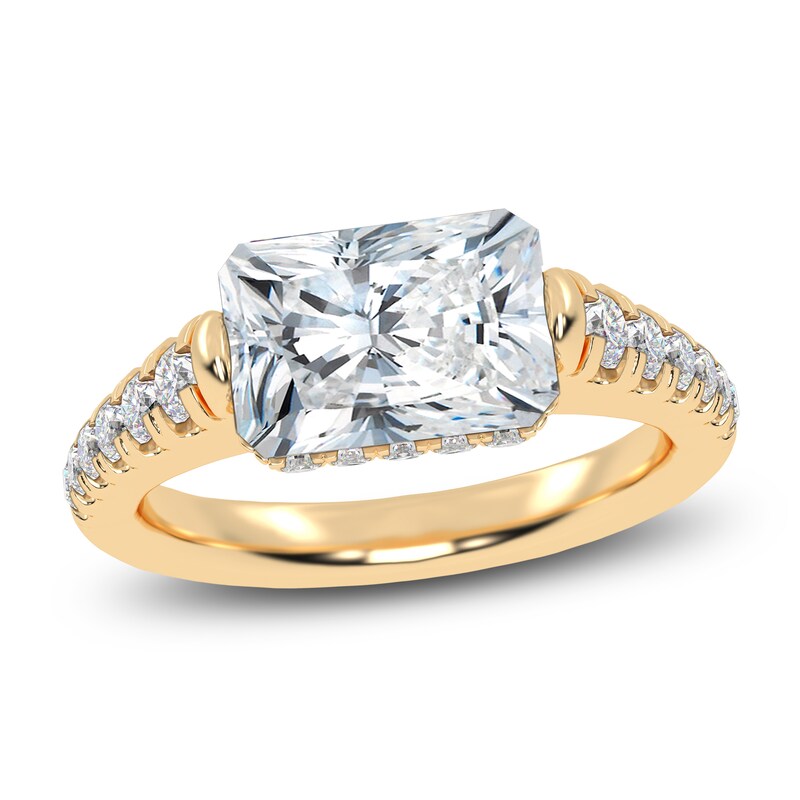 Main Image 1 of Radiant-Cut Created By Jared Studio Lab-Grown Diamond Engagement Ring 2-1/3 ct tw 14K Yellow Gold