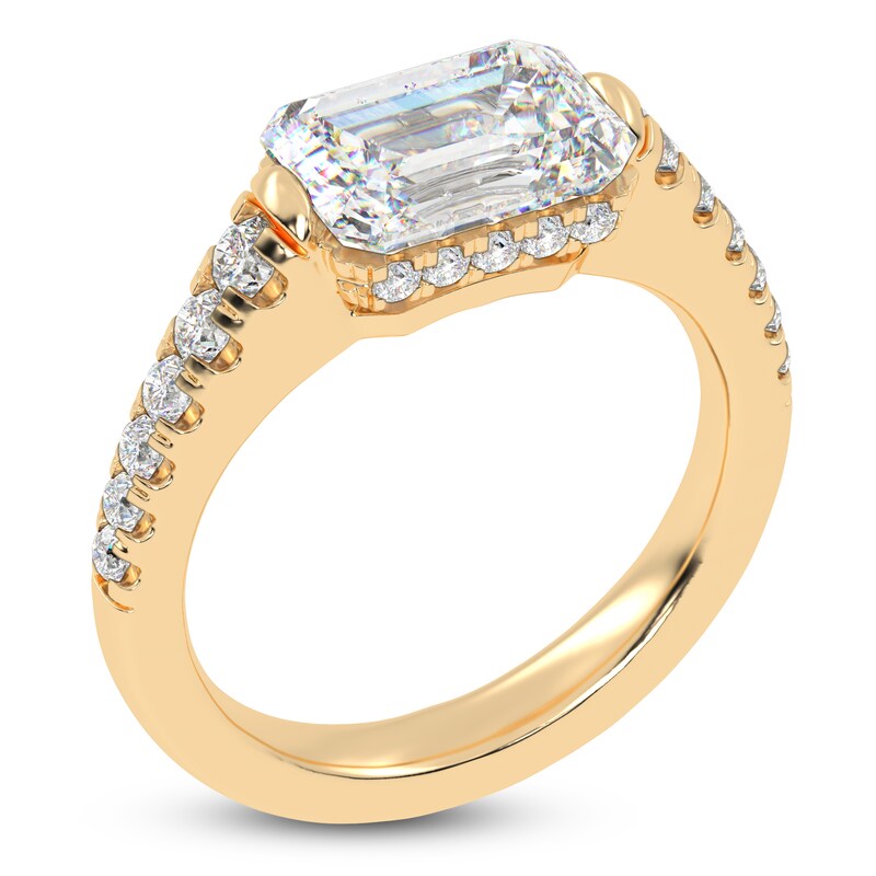 Main Image 2 of Radiant-Cut Created By Jared Studio Lab-Grown Diamond Engagement Ring 2-1/3 ct tw 14K Yellow Gold