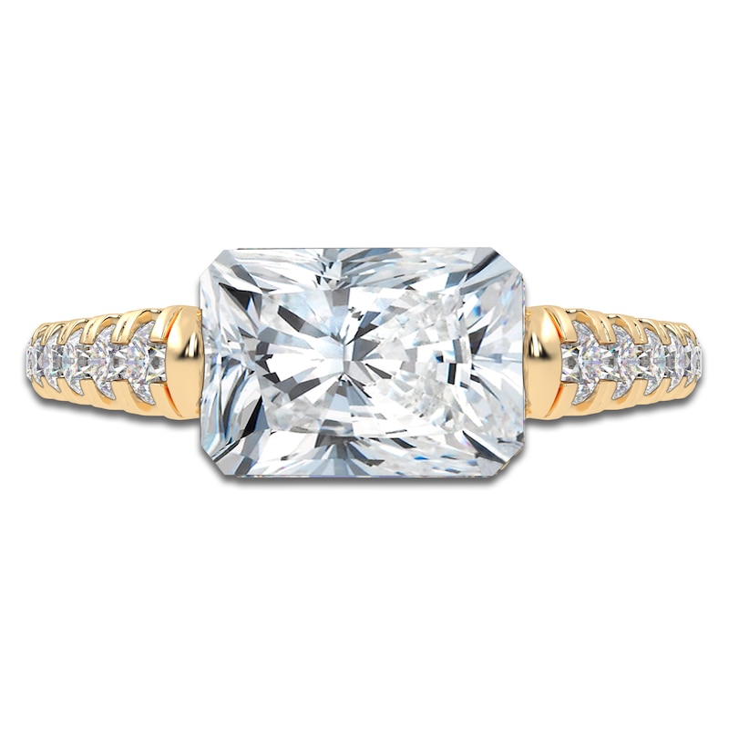 Main Image 3 of Radiant-Cut Created By Jared Studio Lab-Grown Diamond Engagement Ring 2-1/3 ct tw 14K Yellow Gold