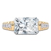 Thumbnail Image 3 of Radiant-Cut Created By Jared Studio Lab-Grown Diamond Engagement Ring 3-1/2 ct tw 14K Yellow Gold