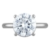 Thumbnail Image 3 of Round-Cut Lab-Grown Diamond Solitaire Plus Engagement Ring 3-5/8 ct tw Platinum (VS2/F)