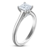 Thumbnail Image 2 of Princess-Cut Lab-Grown Diamond Solitaire Plus Engagement Ring 1 ct tw Platinum (VS2/F)