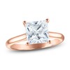 Thumbnail Image 1 of Princess-Cut Lab-Grown Diamond Solitaire Plus Engagement Ring 2-5/8 ct tw 18K Rose Gold (VS2/F)