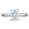 Thumbnail Image 3 of Emerald-Cut Lab-Grown Diamond Solitaire Plus Engagement Ring 1-5/8 ct tw Platinum (VS2/F)