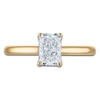 Thumbnail Image 3 of Radiant-Cut Lab-Grown Diamond Solitaire Plus Engagement Ring 1 ct tw 18K Yellow Gold (VS2/F)