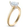 Thumbnail Image 2 of Pear-Shaped Lab-Grown Diamond Solitaire Plus Engagement Ring 1 ct tw 18K Yellow Gold (VS2/F)