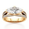 Thumbnail Image 1 of J'Lure Lab-Grown Diamond Moval Old-Cut Engagement Ring 2-3/8 ct tw 18K Yellow Gold