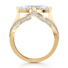 Thumbnail Image 2 of J'Lure Lab-Grown Diamond Moval Old-Cut Engagement Ring 2-3/8 ct tw 18K Yellow Gold