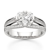 Thumbnail Image 1 of J'Lure Lab-Grown Diamond Radiant Brilliant-Cut Engagement Ring 2-3/8 ct tw 18K White Gold