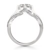 Thumbnail Image 2 of J'Lure Lab-Grown Diamond Radiant Brilliant-Cut Engagement Ring 2-3/8 ct tw 18K White Gold