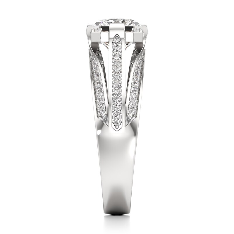 Main Image 3 of J'Lure Lab-Grown Diamond Radiant Brilliant-Cut Engagement Ring 2-3/8 ct tw 18K White Gold