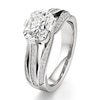 Thumbnail Image 4 of J'Lure Lab-Grown Diamond Radiant Brilliant-Cut Engagement Ring 2-3/8 ct tw 18K White Gold