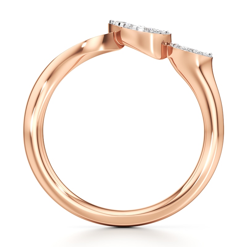 Main Image 2 of J'Lure Lab-Grown Diamond Wedding Band 1/15 ct tw 18K Rose Gold