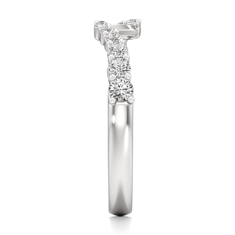 Main Image 3 of J'Lure Lab-Grown Diamond Contour Wedding Band 3/8 ct tw 18K White Gold