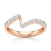 Thumbnail Image 1 of J'Lure Lab-Grown Diamond Contour Wedding Band 1/2 ct tw 18K Rose Gold